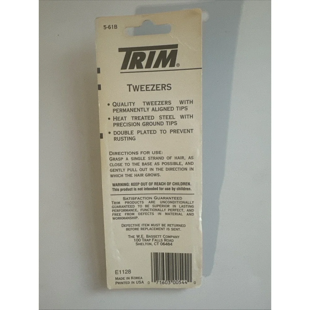 Trim Deluxe Slant Tip Tweezers Two Pack 5-61B